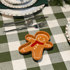 Petisqueira Natalina de Cerâmica Gingerbread Menino 16x2cm