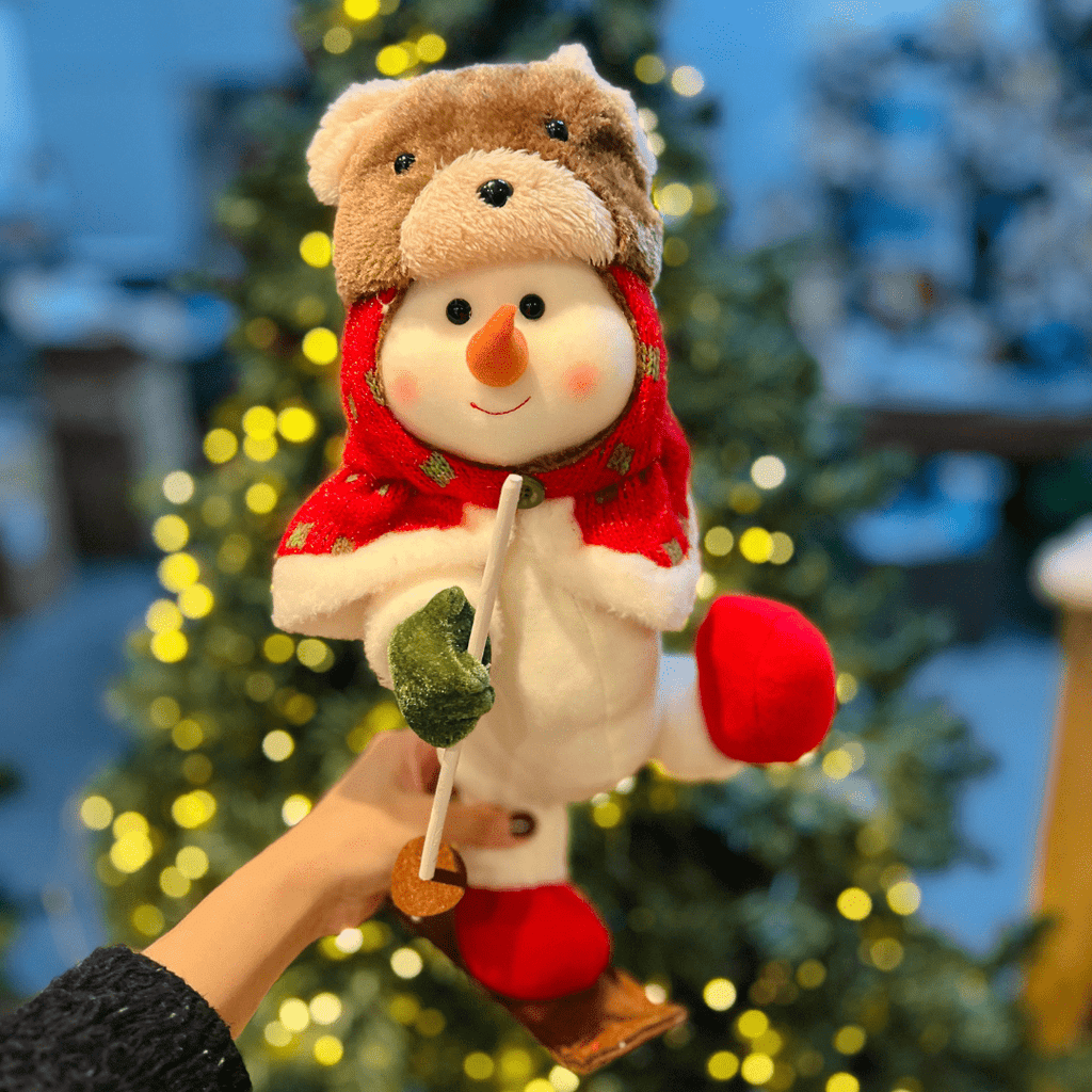 Boneco de Neve Natalino Esqui 38cm