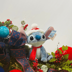 Stitch Natalino de Pelúcia 15cm