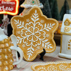 Travessa em Formato de Floco de Neve Ginger - 2,5x26x26cm