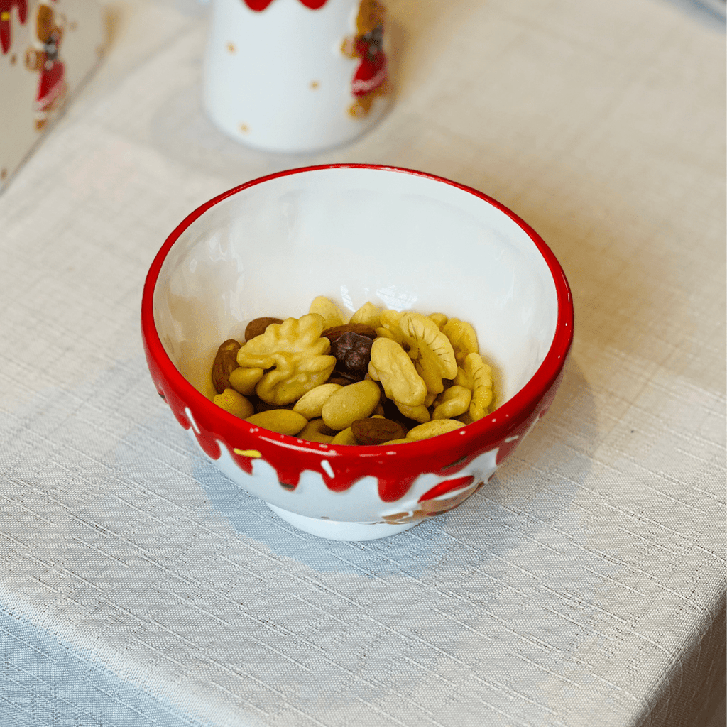 Bowl Natalino de Cerâmica Gingerbread 14cm