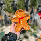 Petisqueira Natalina de Cerâmica Gingerbread Menino 16x2cm