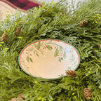 Bowl Decorado Natalino Azevinho de Cerâmica 16x5cm
