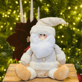 Papai Noel Sentado Champanhe 35cm