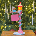 Poste Natalino Gingerbread Candy Color Com Led 36cm