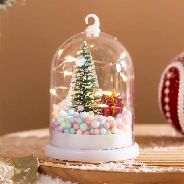 Gloco de Neve Paisagem com Led 20CM