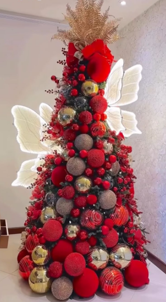 Decoração Golden Butterfly Christmas Tree