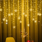 Cortina de Luzes LED Floco de Neve – Magia Natalina em Cada Detalhe