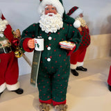Papai Noel de Pijama - Verde 28cm Colecionável- Pré venda