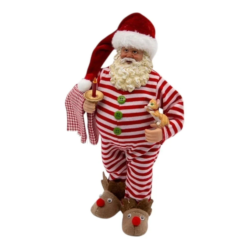 Papai Noel com Pijama - colecionável 28cm - Pré venda