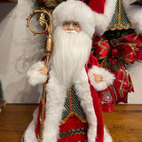 Papai Noel musical c/ movimento e som 40cm verm