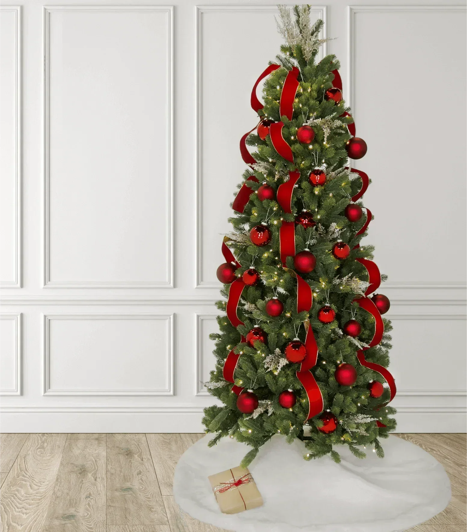 Kit 24 Bolas de Natal 8cm Essenciais (Vermelhas)