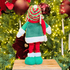 Boneca de Neve Natalina Em Pé Com Tricot 42cm - Tamanho Ajustavel