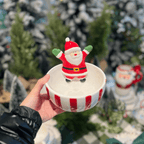 Bowl de Cerâmica Listrado Papai Noel 15cm