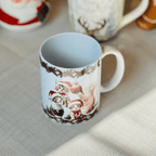 Caneca Gatinhos Natalinos de Porcelana 300ml