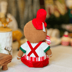 Gingerbread Natalino Menino Com Cartola Sentado de Pelúcia 48cm