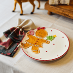 Prato Natalino de Sobremesa Gingerbread Menina 21cm