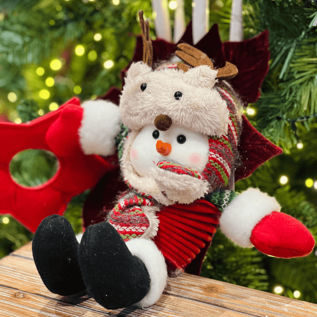Boneco de Neve Natalino Mola para Pendurar 63cm