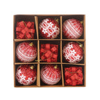 Kit 9 Peças Bolas De Natal 8CM